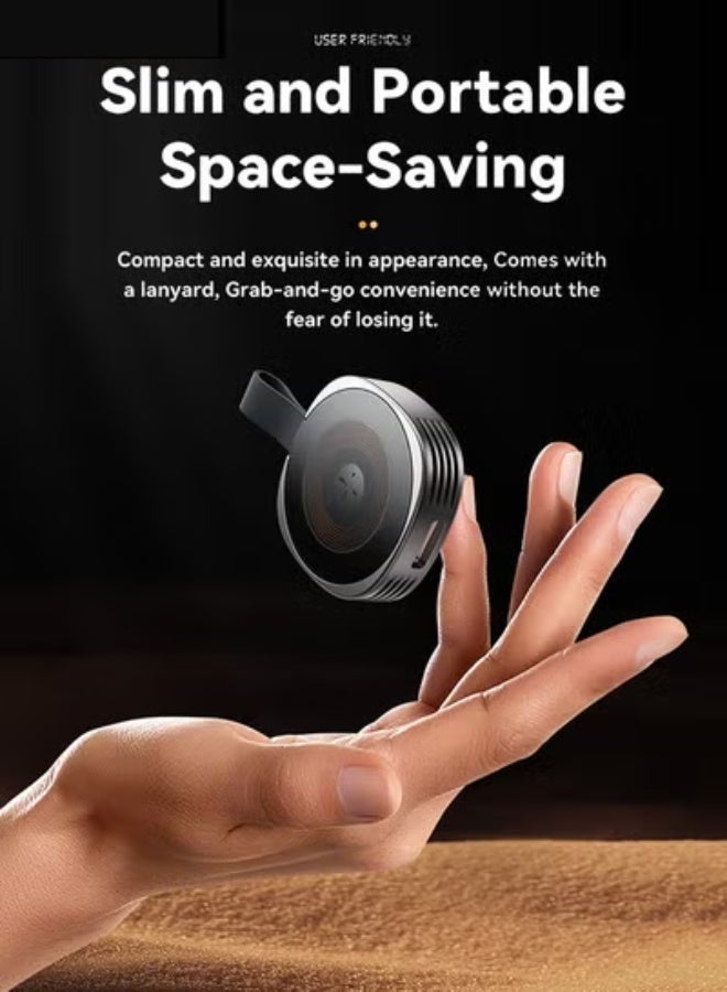 ESSAGER Magnetic Wireless Watch Charger, Ultra-Thin 9mm 2.5W Fast Charging Dock with Dual Ports, Portable Smartwatch Charger Compatible with Apple Watch Series 2-9 SE Ultra, Lightweight Watch Charger for Travel - Image 5